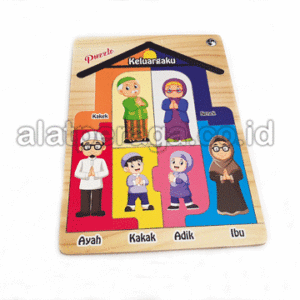 Mainan Peraga Edukasi Puzzle Keluarga