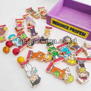 Mainan Peraga Edukasi TK PAUD Meronce Profesi