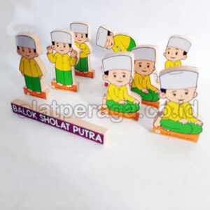 Peraga Edukasi Balok Sholat Perempuan dan Laki Laki