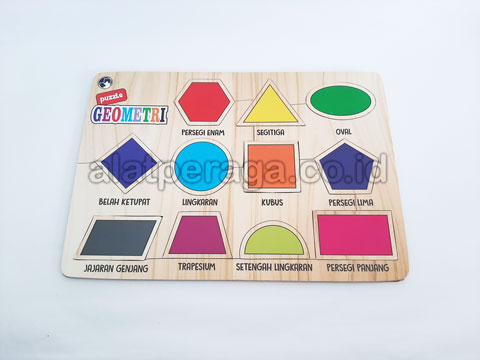 Distributor Media Pembelajaran Puzzle Geometri Stiker
