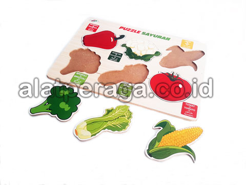 Distributor Media Pembelajaran Puzzle Sayuran Stiker