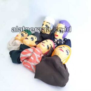 Distributor Suplier Mainan Peraga Edukasi Boneka Tangan Keluarga Muslim Kertas