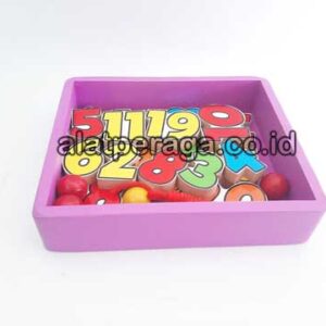 Distributor Suplier Mainan Peraga Edukasi Meronce Angka Box Warna