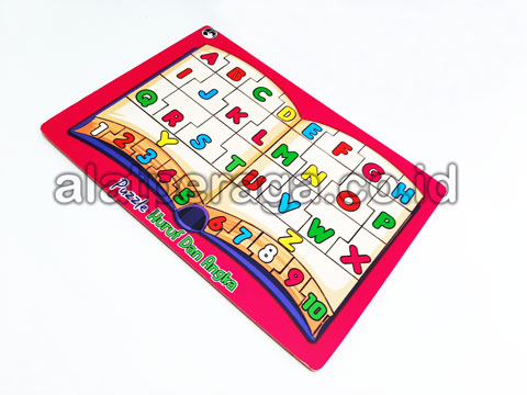 Jual Murah Media Pembelajaran Puzzle Abjad dan Angka Ber-TKDN