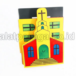 Mainan Edukasi Maket Rumah Ibadah Gereja