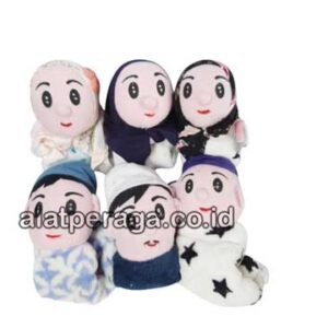 Produsen Distributor Suplier Mainan Peraga Edukasi Boneka Tangan Keluarga Muslim Wool