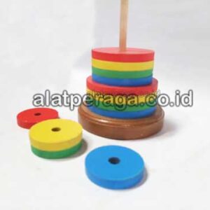 Produsen Distributor Suplier Mainan Peraga Edukasi Menara Pelangi Bulat