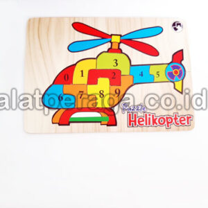 Produsen Distributor Suplier Mainan Peraga Edukasi Puzzle Angka Bentuk Helikopter