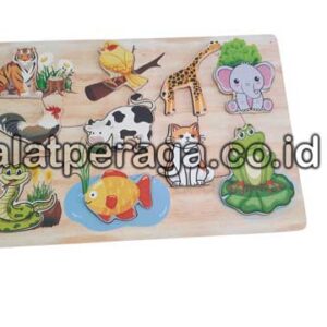 Produsen Distributor Suplier Mainan Peraga Edukasi Puzzle Hewan Timbul