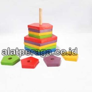 Suplier Mainan Peraga Edukasi Pelangi Segilima