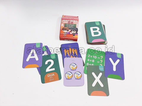 Toko Media Pembelajaran Flash Card Mengenal Huruf dan Angka