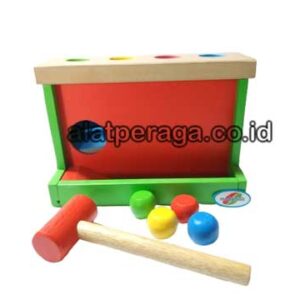 Distributor Suplier Mainan Peraga Edukasi Balok Pukul Luncur Bola