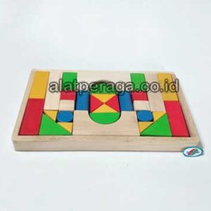 Distributor Suplier Mainan Peraga Edukasi Balok Rancang Bangunan Warna