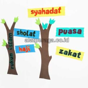 Distributor Suplier Mainan Peraga Edukasi Pohon Rukun Islam Spon