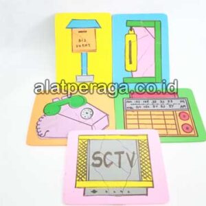 Distributor Suplier Mainan Peraga Edukasi Puzzle Alat Komunikasi Isi 5