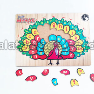 Distributor Suplier Mainan Peraga Edukasi Puzzle Angka Merak
