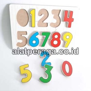 Distributor Suplier Mainan Peraga Edukasi Puzzle Angka Timbul Jumbo Stiker