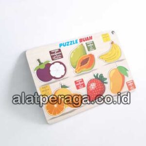 Distributor Suplier Mainan Peraga Edukasi Puzzle Buah - Buahan Stiker