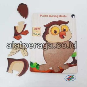 Distributor Suplier Mainan Peraga Edukasi Puzzle Burung Hantu 3 Bahasa