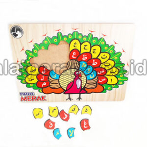 Distributor Suplier Mainan Peraga Edukasi Puzzle Hijaiyah Merak