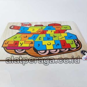 Distributor Suplier Mainan Peraga Edukasi Puzzle Hijaiyah Tank