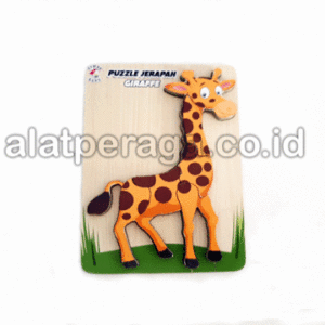 Distributor Suplier Mainan Peraga Edukasi Puzzle Jerapah Timbul