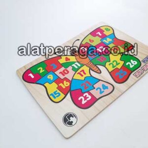 Distributor Suplier Mainan Peraga Edukasi Puzzle Kupu Kupu Angka