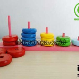 Distributor Suplier Mainan Peraga Edukasi Tangga Donat Warna