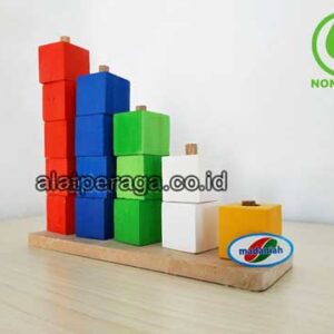 Distributor Suplier Mainan Peraga Edukasi Tangga Kubus Warna