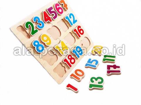Jual Murah Media Pembelajaran Puzzle Angka Timbul
