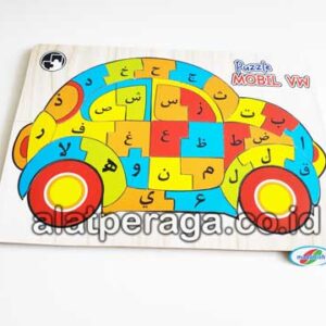 Produsen Distributor Suplier Mainan Peraga Edukasi Puzzle Hijaiyah Mobil