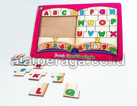 Toko Media Pembelajaran Puzzle Abjad dan Angka Termurah