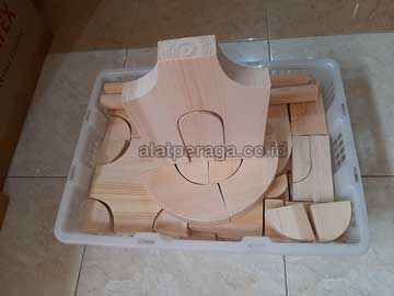 Balok PDK Natural Pinus Isi 105 Pcs