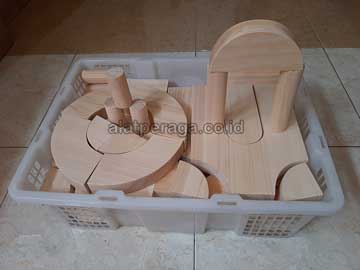 Balok PDK Natural Pinus Isi 105 Pcs