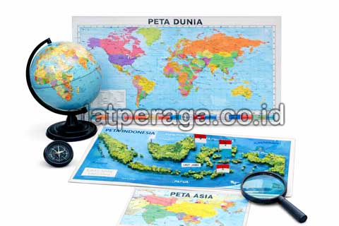 Alat Peraga Edukatif IPS Peta dan Globe