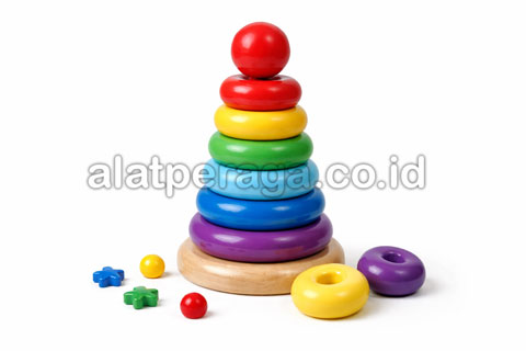 Alat Permainan Edukatif PAUD TK Menara Donat Warna