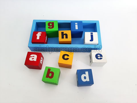 Mainan Edukatif Anak PAUD TK Balok Huruf