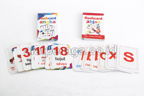 Mainan Edukatif Anak PAUD TK Kartu Huruf dan Angka
